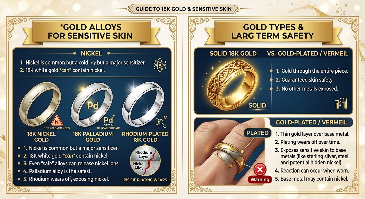Why 18K Gold Is a Hypoallergenic Choice